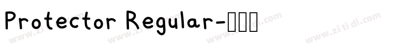 Protector Regular字体转换